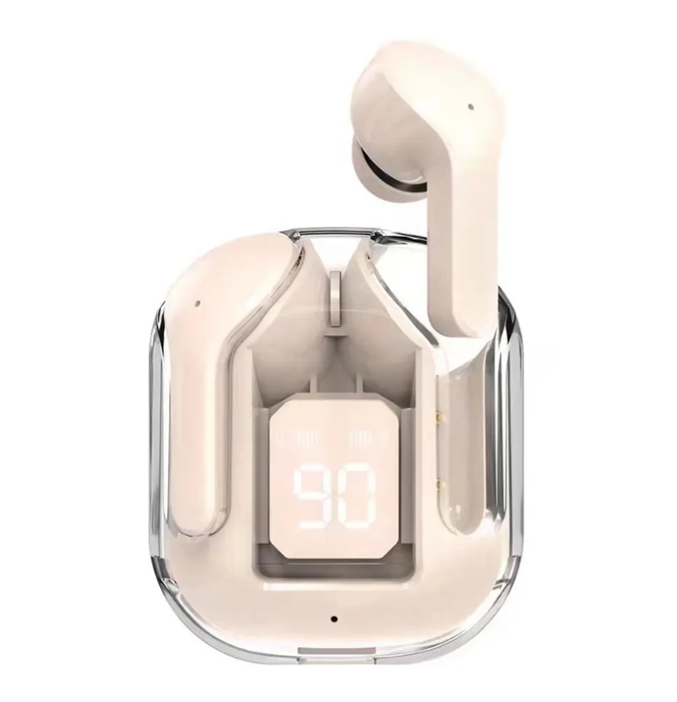 Casque d'écouteur stéréo sans fil multicolore T6 TWS véritable avec Transparent