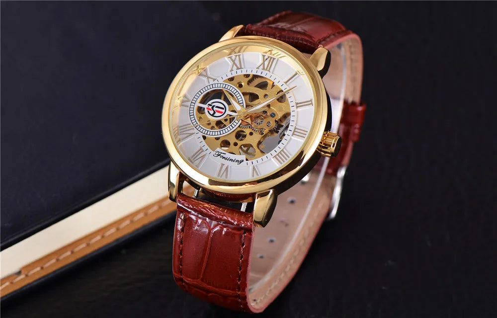 Montre mécanique en or pour homme