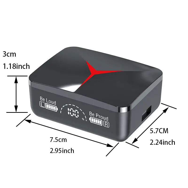 Nouveaux Écouteurs Avec Une Durée De Vie De Batterie Prolongée Écran Numérique Grand Format De 5,3 Pouces Écouteurs De Sport Sans Fil Intra-auriculaires