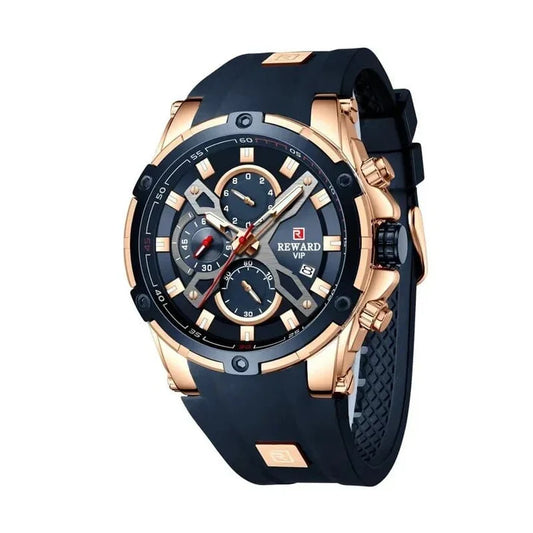 REWARD 83016 Mens Watches Blue Waterproof Top Brand Luxury