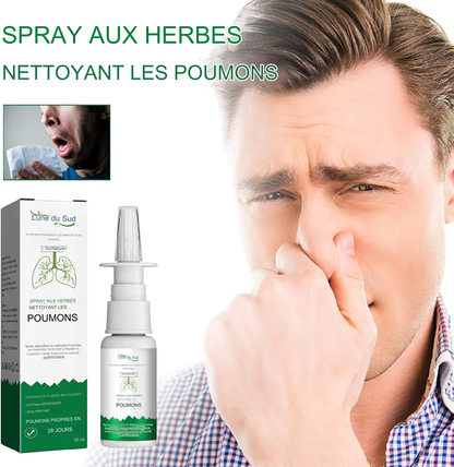 Spray nettoyant pour les poumons à base de plantes pour traiter la congestion nasale chez les fumeurs